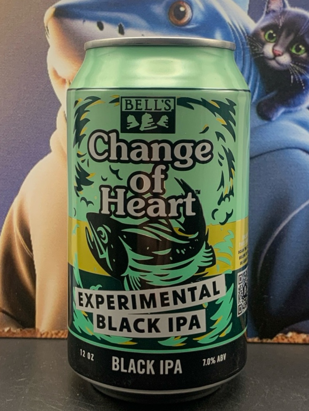 Vintage Beer Can Bell's Change of Heart Experimental Black IPA Empty Aluminum
